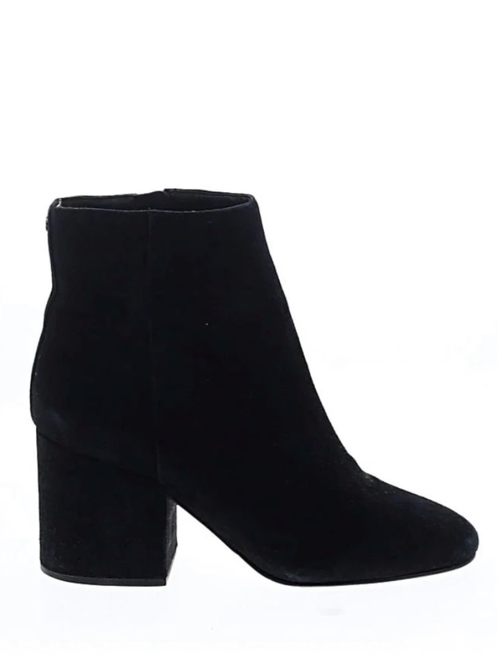 Sam Edelman Black Suede Block Heel Ankle Booties